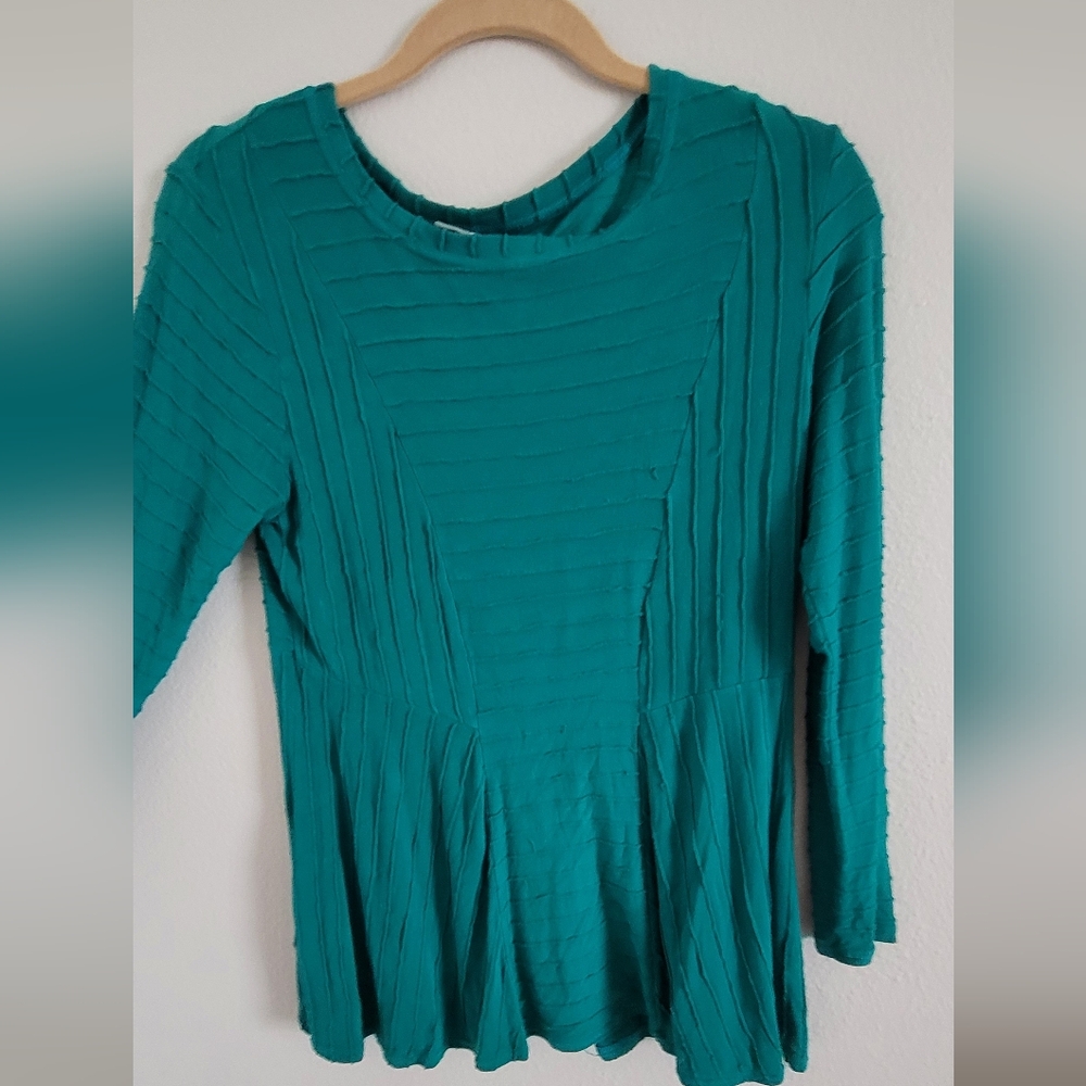 Teal Long Sleeve Women's Top